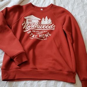 Burnt orange quarantine crewneck